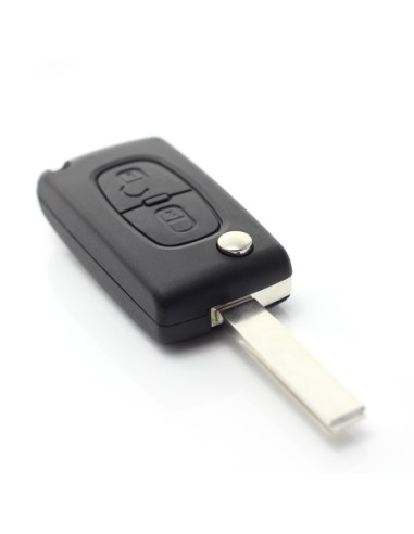 |AutoNeo.roCitroen / Peugeot 407 - Carcasa tip cheie briceag cu 2 butoane, lama HU83-SH2 fara suport baterie