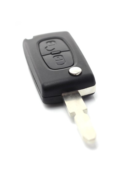 |AutoNeo.roCitroen / Peugeot 406 - Carcasa tip cheie briceag cu 2 butoane, lama NE78-SH2 cu suport baterie