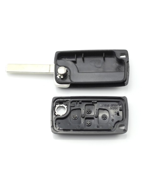 |AutoNeo.roCitroen / Peugeot - Carcasa tip cheie briceag cu 4 butoane, fara suport baterie, lama tip HU83-SH4