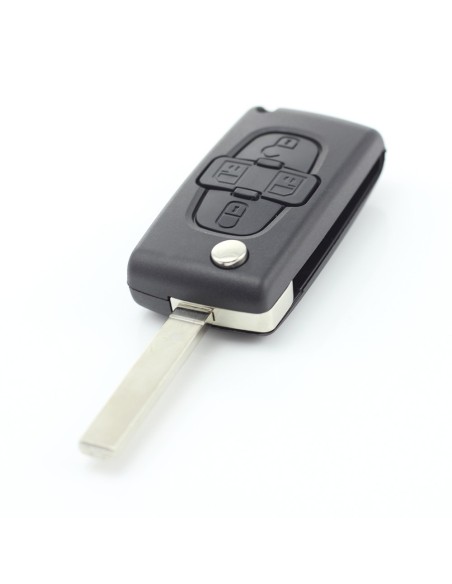 |AutoNeo.roCitroen / Peugeot - Carcasa tip cheie briceag cu 4 butoane, fara suport baterie, lama tip HU83-SH4