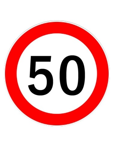 |AutoNeo.roAutocolant limitator viteza 50km/h - Ø13cm