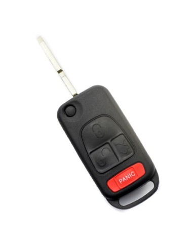 |AutoNeo.roMercedes Benz - Carcasa tip cheie briceag cu 3 butoane, buton panica, lama 4 "piste"