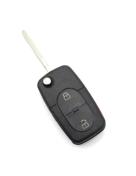 |AutoNeo.roCARGUARD - Audi - carcasa cheie tip briceag, 2+1 butoane, cu buton panica și baterie CR 2032