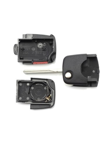 |AutoNeo.roCARGUARD - Audi - carcasa cheie tip briceag, 2+1 butoane, cu buton panica și baterie CR 2032