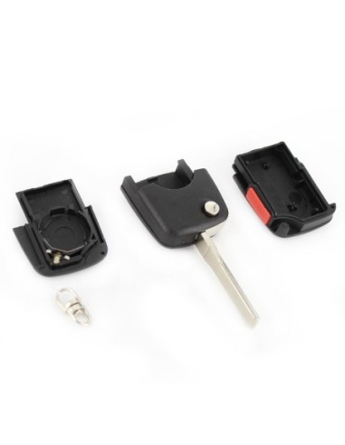 |AutoNeo.roCARGUARD - Audi - carcasa cheie tip briceag, 2+1 butoane, cu buton panica și baterie CR 2032