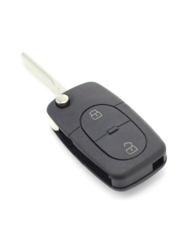 |AutoNeo.roCARGUARD - Audi - carcasa cheie tip briceag, 2+1 butoane, cu buton panica și baterie CR 2032