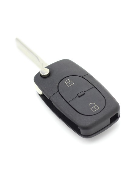 |AutoNeo.roCARGUARD - Audi - carcasa cheie tip briceag, 2+1 butoane, cu buton panica și baterie CR 2032