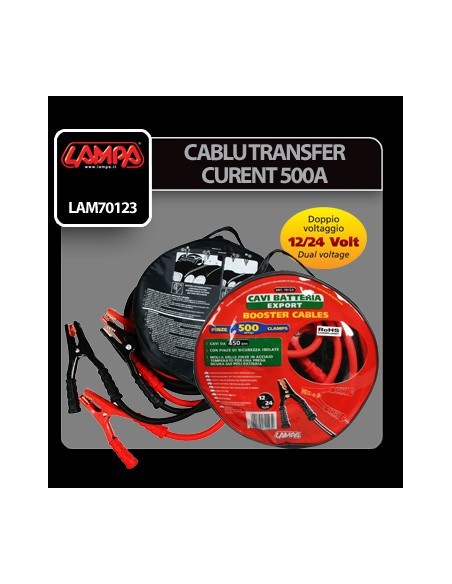 |AutoNeo.roCablu transfer curent 450cm 12/24V 500A - Lampa