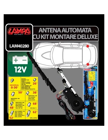 |AutoNeo.roAntena complet automata cu kit montare De-Luxe Lampa 12V