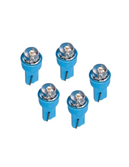 |AutoNeo.roBec tip LED 12V iluminat bord soclu pl. T5 W2x4,6d 5buc - Albast