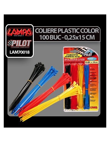 |AutoNeo.roColiere plastic color 100buc - 0,25x15cm