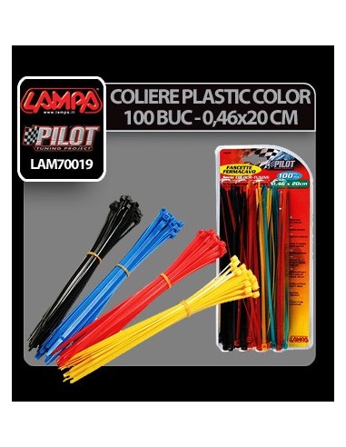 |AutoNeo.roColiere plastic color 100buc - 0,46x20cm