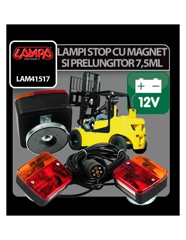 |AutoNeo.roSet lampi stop cu magnet si cablu 7,5ml 12V Lampa