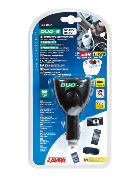 |AutoNeo.roPriza tripla bricheta Duo-3 12V + USB