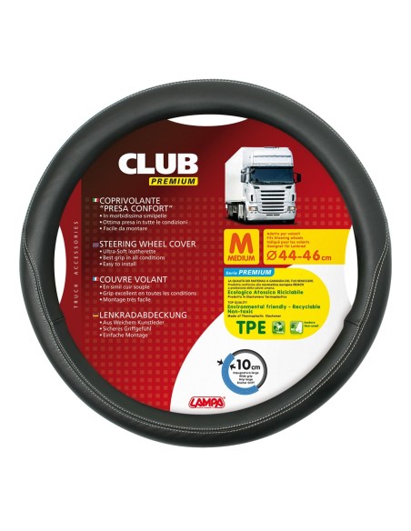 |AutoNeo.roManson volan camion Club premium - M - Ø 44/46cm - Negru