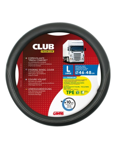 |AutoNeo.roManson volan camion Club premium - L - Ø 46/48cm - Negru