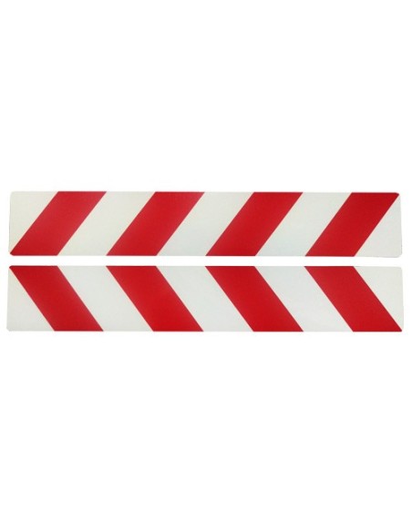 |AutoNeo.roAutocolant reflectorizant dungi 2buc - Rosu/Alb - 5x30cm