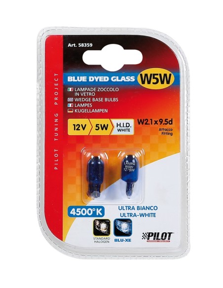 |AutoNeo.roBec Blu-Xe 5W 12V pozitie cap sticla W2,1x9,5d 2buc