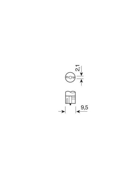 |AutoNeo.roBec 12V - W3W - 3W Pozitie soclu sticla W2,1x9,5d 1buc Narva