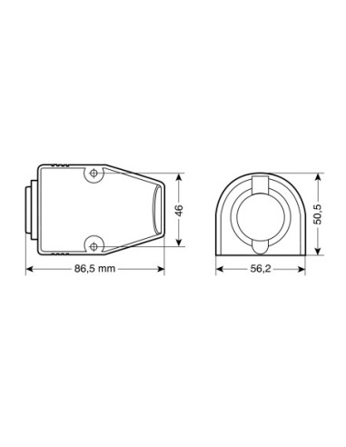 |AutoNeo.roPriza auto cu montare pe suprafata si soclu rezistent la apa Ext-3 - 12/24V
