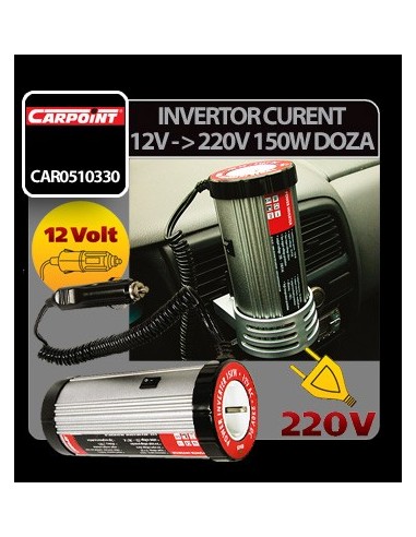 |AutoNeo.roInvertor curent de la 12V la 220V 150W tip doza Carpoint