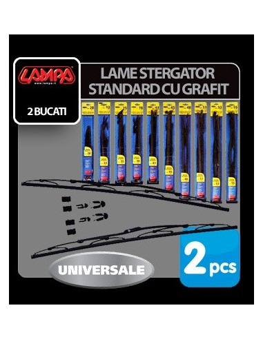 |AutoNeo.roLame stergator cu grafit Standard - 48cm 19" - 2buc