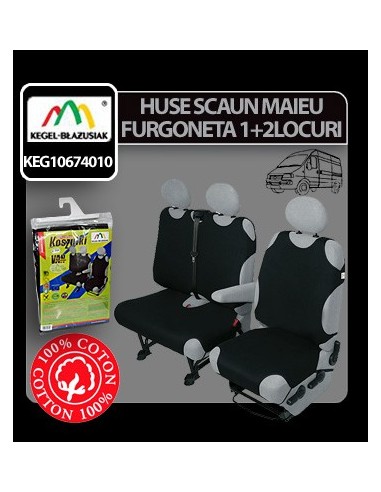 |AutoNeo.roHuse scaun maieu furgoneta de transport Kegel 1+2Locuri - Negru