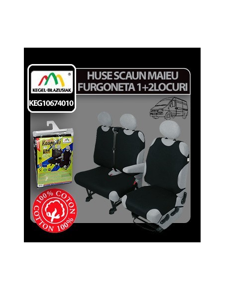|AutoNeo.roHuse scaun maieu furgoneta de transport Kegel 1+2Locuri - Negru