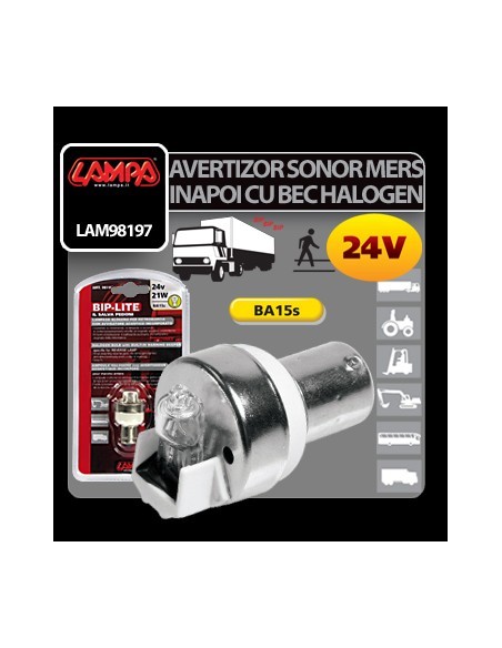 |AutoNeo.roAvertizor sonor mers inapoi cu bec halogen 24V