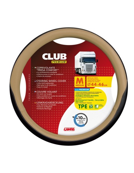 |AutoNeo.roHusa volan camion Club premium - M - Ø 44/46cm - Bej