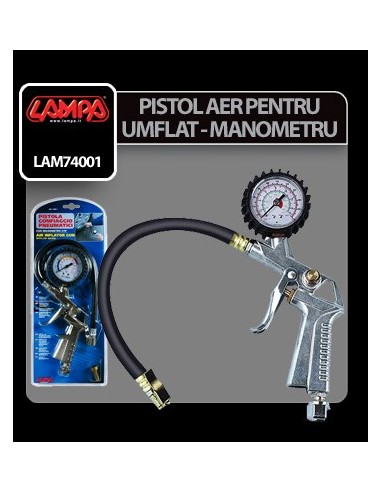 |AutoNeo.roPistol aer pentru umflat cu manometru profesional