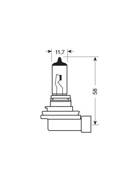 |AutoNeo.roBec halogen H11 55W PGJ19-2 12V Original Line 1buc Osram