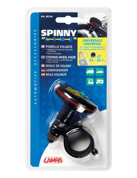 |AutoNeo.roNuca rotire volan Spinny Line - Carbon/Rosu