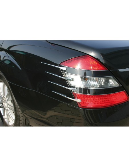 |AutoNeo.roSet aripioare styling exterior Long-Fin 4buc - 223mm - Crom