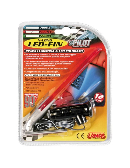 |AutoNeo.roLampa interior cu LED X-Long Led-Fin 12V - Rosu
