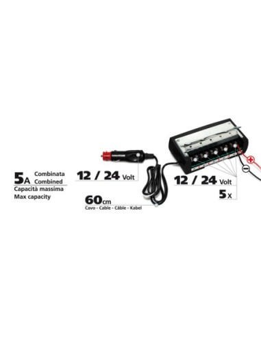 |AutoNeo.roUnitate de control Power-5 cu 5 canale Lampa - 12/24V