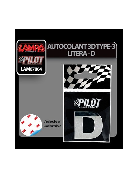 |AutoNeo.roAutocolant 3D crom Type-3 28mm litera - D