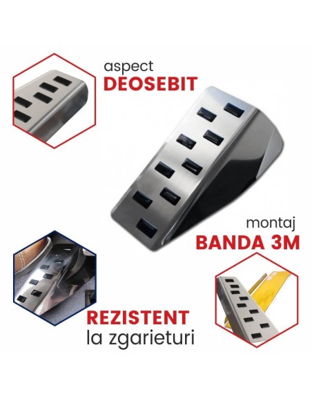 |AutoNeo.roProtectie inox suport picior Skoda Kamiq, caroserie SUV, fabricatie 09.2019 - prezent 1