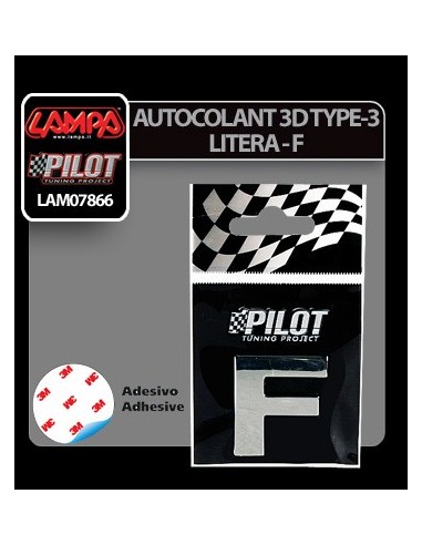 |AutoNeo.roAutocolant 3D crom Type-3 28mm litera - F