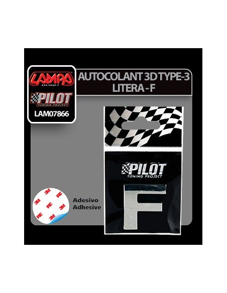 |AutoNeo.roAutocolant 3D crom Type-3 28mm litera - F