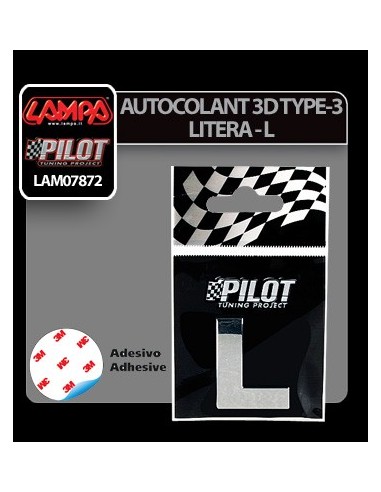 |AutoNeo.roAutocolant 3D crom Type-3 28mm litera - L