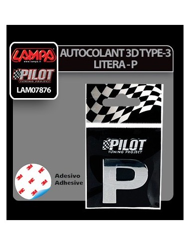 |AutoNeo.roAutocolant 3D crom Type-3 28mm litera - P