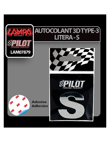 |AutoNeo.roAutocolant 3D crom Type-3 28mm litera - S