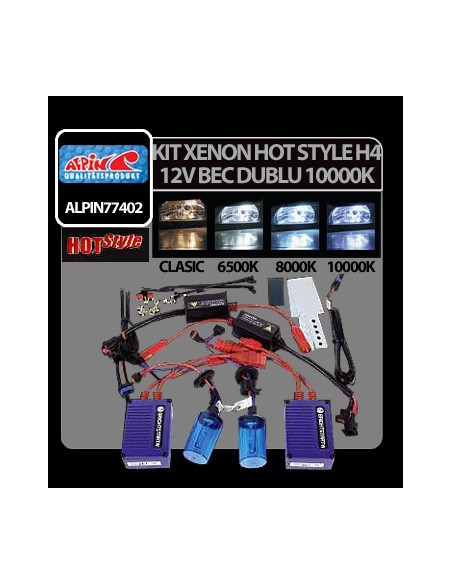 |AutoNeo.roKit Xenon H.I.D. Hot Style H4 bec dublu 12V - 10000K
