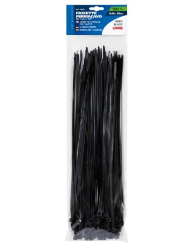 Coliere plastic 100buc 0,46x30cm - Negru