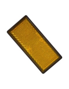 Reflectorizant catadioptru 86x40mm cu adeziv 1buc - Galben