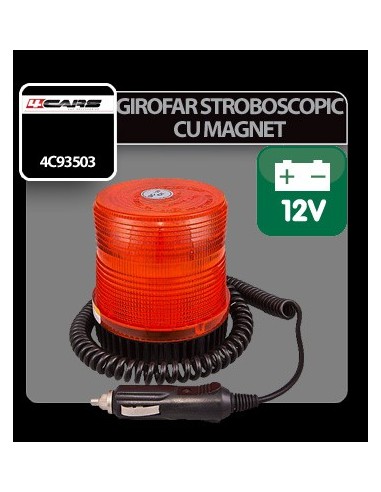 |AutoNeo.roGirofar stroboscopic galben cu magnet 4Cars 12V