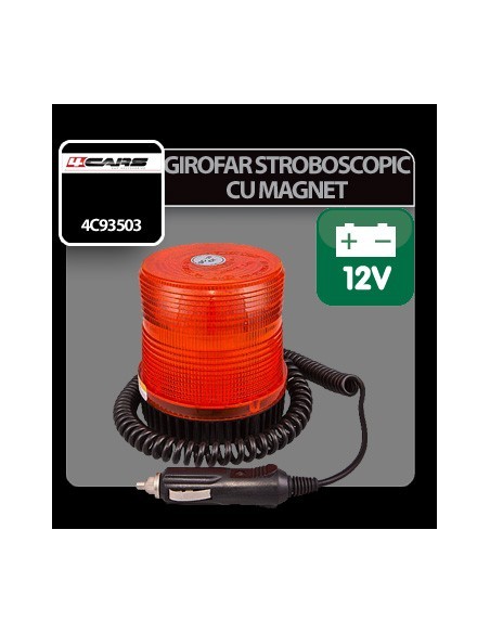 |AutoNeo.roGirofar stroboscopic galben cu magnet 4Cars 12V