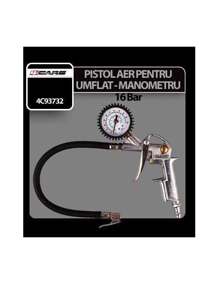 |AutoNeo.roPistol aer pentru umflat cu manometru 4Cars