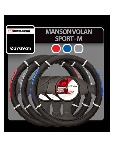 |AutoNeo.roManson volan Sport - Ø 37-39cm - Negru/Albastru